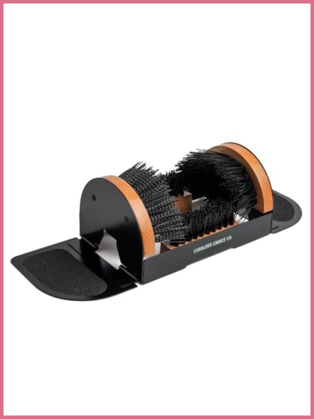 Heavy Duty Boot Scraper Metal & Beech Wood Outdoor Shoe Scrubber